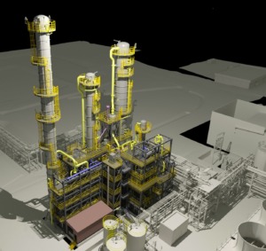 3d model of industrial plant